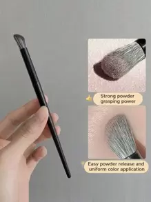 1支遮瑕刷、粉底刷、腮红刷、修容刷、古铜粉刷、散粉刷、粉底刷、腮红刷 - 黑色 - 查看 5