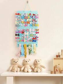 毛氈頭飾珠寶掛袋壁掛式衣櫃收納器,適用於女性旅行學校用品寢室鞋袋海灘包海灘必需品海灘毛巾收納器海灘用品假日包假日必需品夏季假期