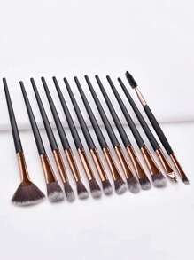 12pcs Eyeshadow Brush Set,Brush Set,Makeup Brush Kit,Make Up Brush Set,Make Up Set Complete,Makeup Brush Set,Complete Makeup Kit,Brush Kit,Brushes Makeup Set,Makeup Gift Set,Set - Black - View 4