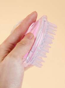 Shampoo Massage Hair Brush Comb - Pink - View 7
