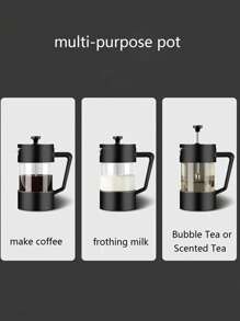 1 个玻璃咖啡壶 - 黑色 - 查看 8