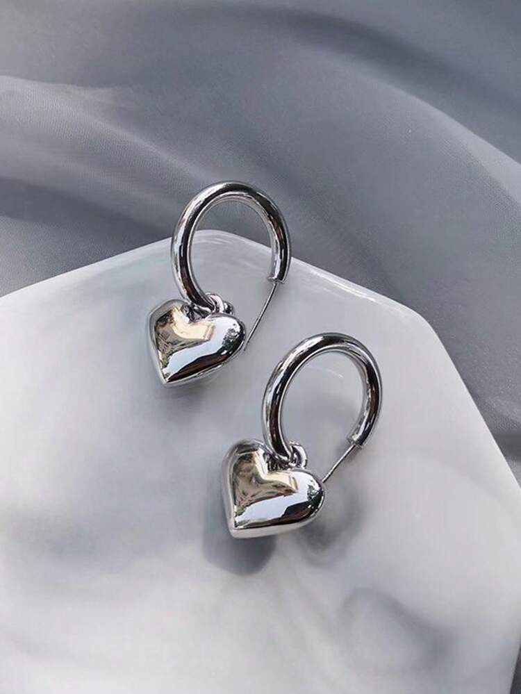 Heart Drop Earrings