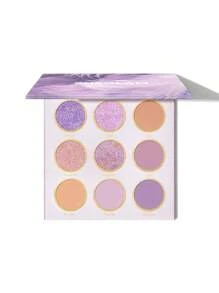 SHEGLAM Rhapsody Palette 9-Color Shimmer Matte Eyeshadow Palette Metallic Shine Satin Evenly Pigmented Smooth Blendable Cream Eyeshadow Eye Makeup Eyeshadow Brand Beauty Makeup Face Paint Cosmetic For Women Girls Perfect For Winter Ideal For Y2K Fancy Fashion Suitable For Birthday Gift Party Ready Best Color - Rhapsody - View 8