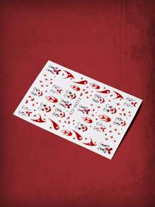 ROMWE Grunge Punk 1sheet Clown Expression Pattern Nail Art Sticker - Multicolor - View 2