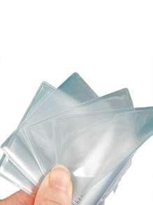 1pc Transparent White Mini Photo Album, PP Hanging Photo Album For DIY - White - View 4