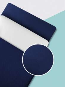 Túi đựng máy tính xách tay PU rắn 14 inch - Màu xanh lam - Xem 3