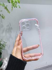 Clear Phone Case - Pink - View 1