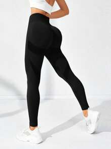 Yoga Basic Leggings deportivos control de barriga - Negro - Ver 1