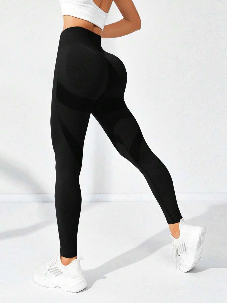 Yoga Basic Leggings deportivos control de barriga - Negro - Ver 1