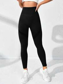 Yoga Basic Leggings deportivos control de barriga - Negro - Ver 5