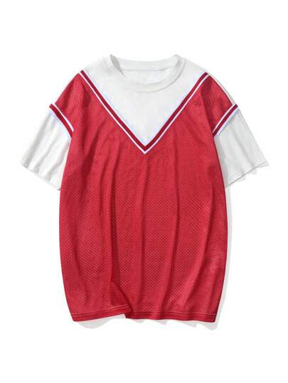 Street Life Guys 2 In 1 Contrast Binding Tee