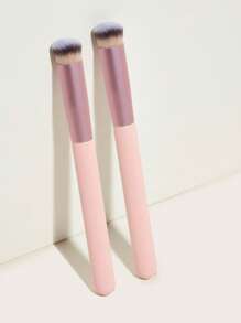 2pcs/Set Women Makeup Brushes, Foundation Brush, Concealer Brush, Blush Brush, Contour Brush, Blush Brush, Bronzer Brush, Powder Brush, Foundation Brush, Blush Brush - Watermelon Pink - View 2