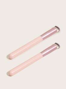 2pcs/Set Women Makeup Brushes, Foundation Brush, Concealer Brush, Blush Brush, Contour Brush, Blush Brush, Bronzer Brush, Powder Brush, Foundation Brush, Blush Brush - Watermelon Pink - View 3