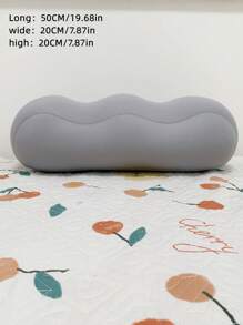 1 件纯色脚枕，简约涤纶脚枕，适用于美容院、床上用品 - 深灰色 - 查看 3