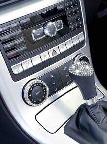 1pc/2pcs Car Interior Decorative Rhinestone Sticker, Creative Mix And Match, Multiple Colors Available