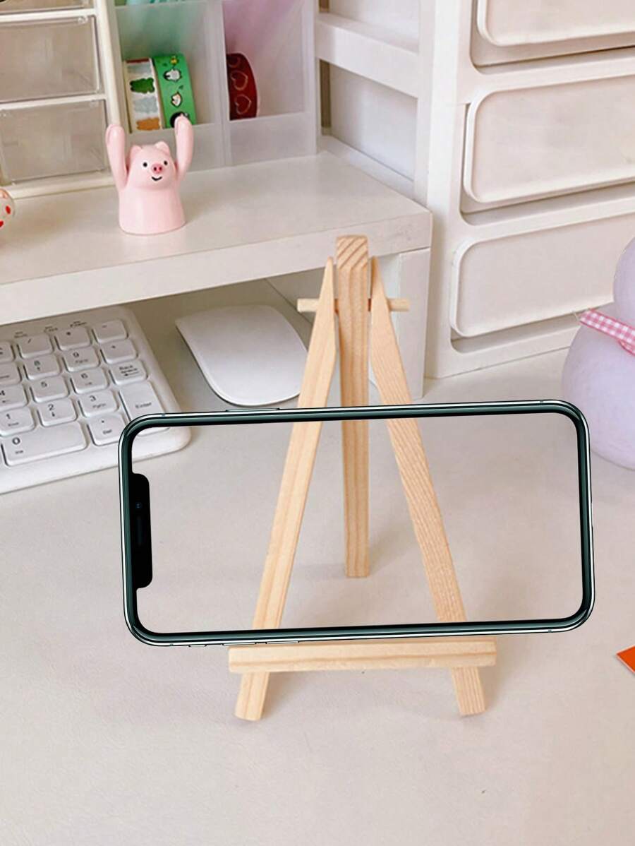 Foldable Desktop Phone Holder - Khaki - View 1