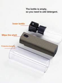 Herramienta de limpieza de teléfono vacío, limpiador de pantalla - Negro - Ver 5