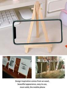 Foldable Desktop Phone Holder - Khaki - View 4