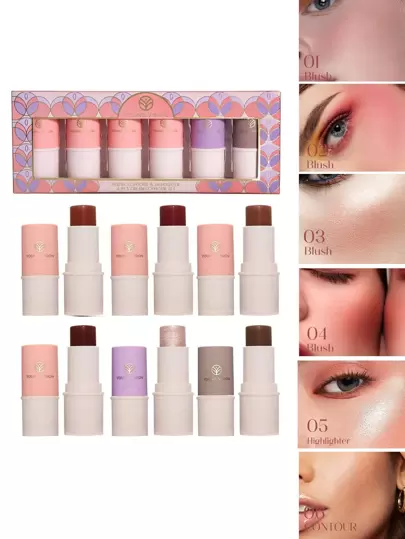 6支多功能腮紅棒套裝