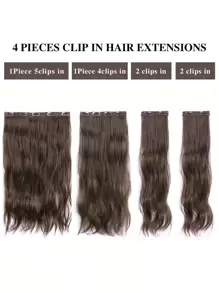 nimoki Clip In Long Curly Synthetic Hair Extension