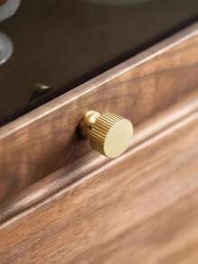 8 قطع مقابض خزانة أوروبية الطراز، مناسبة للأدراج والخزائن وأبواب الخزائن والمطابخ والخزائن الجدارية والأثاث الأمريكي، مقابض سحب ذات فتحة واحدة صلبة. مصنوعة من النحاس، مع براغي مجانية مرفقة