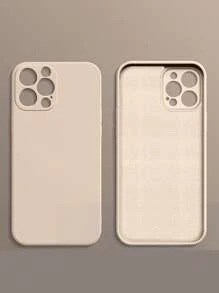 Smooth Touch Plain Phone Case - Khaki - View 1
