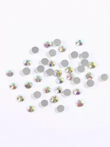 1 caja de decoración de arte de uñas con rhinestones, dijes, gemas y suministros para uñas DIY - Multicolor - Ver 3