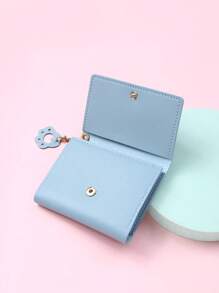 Coin Wallet Cat Pattern Claw Charm PU