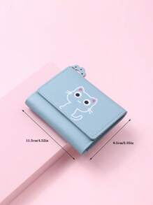 Coin Wallet Cat Pattern Claw Charm PU