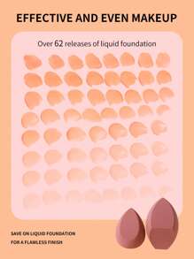 Q 2入組化妝海綿 - 藕粉色 - 查看 6