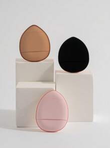 3 piezas Soplo de maquillaje & 1 pieza Caja de almacenamiento - Multicolor - Ver 4