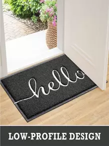 1 Chữ Đồ Họa Thảm Cửa Đơn Giản Chữ Nổi Chống Trơn Trượt Sàn Cho Phòng Khách Và Phòng Ngủ - Nhiều màu - Xem 1