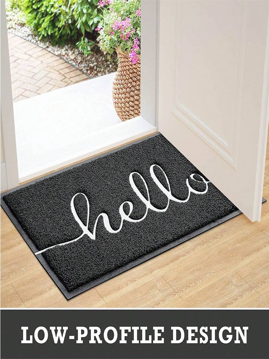 1 Chữ Đồ Họa Thảm Cửa Đơn Giản Chữ Nổi Chống Trơn Trượt Sàn Cho Phòng Khách Và Phòng Ngủ - Nhiều màu - Xem 1