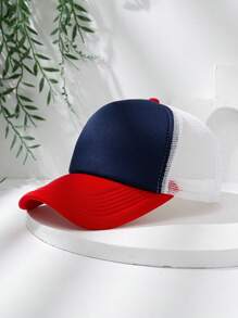 男士撞色網眼棒球帽 - 彩色 - 查看 1