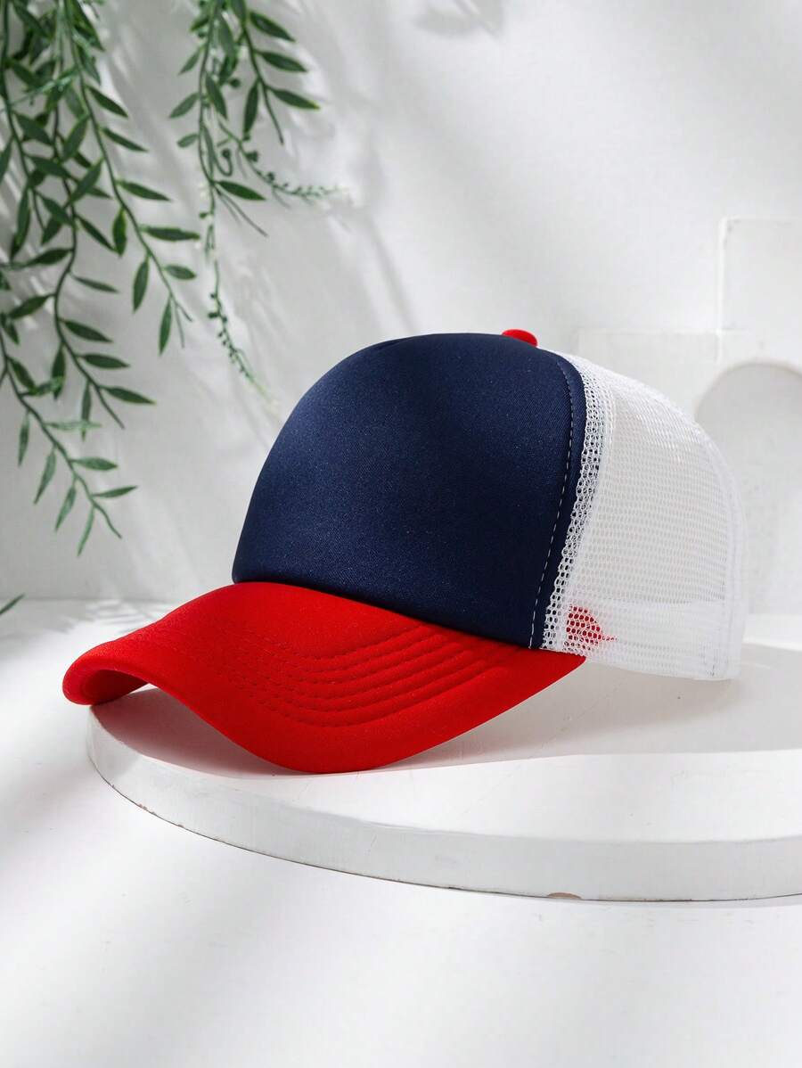 男士撞色網眼棒球帽 - 彩色 - 查看 1