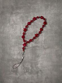 ROMWE Grunge Punk Star & Heart Decor Phone Lanyard - Multicolor - View 1
