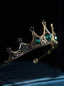 Rhinestone Decor Headband - Green - View 2