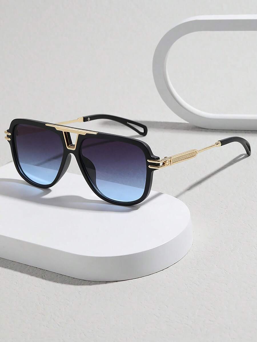 1 Miếng Nam Xanh Khung Oversized Trang trí kim loại Giường đôi tiêu chuẩn Cầu Kính râm Đối với Các hoạt động ngoài trời & Mặc hàng ngày - Ombre - Xem 1