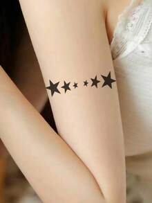 Tattoo Sticker Set, 6 Sheets Star Pattern Of Tattoo Stickers For Boys And Girls, Mini Tattoo Stickers For Adults - Multicolor - View 2