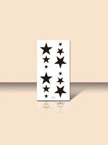 Tattoo Sticker Set, 6 Sheets Star Pattern Of Tattoo Stickers For Boys And Girls, Mini Tattoo Stickers For Adults - Multicolor - View 3