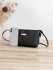 Bolso Bandolera Versátil Negro - Negro - Ver 3