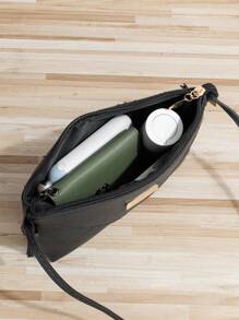 Bolso Bandolera Versátil Negro - Negro - Ver 4