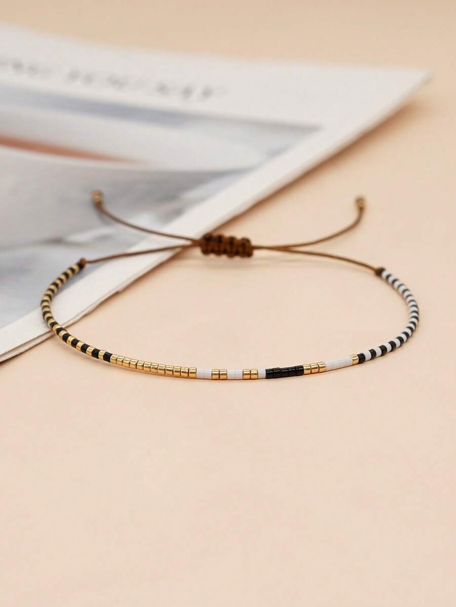 Bead Decor Bracelet - Multicolor - View 1