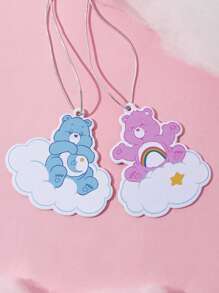 SHEIN X Care Bears 3入組雲朵設計汽車掛飾 - 彩色 - 查看 6