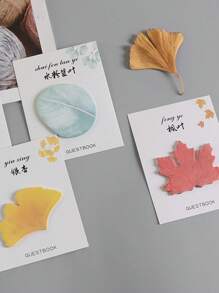 1 Chiếc Lá Thiết Kế Giấy Ghi Chú Màu Đỏ, Sáng Tạo Đa Năng Dễ Dàng Giấy Dán Ghi Chú Cho Sinh Viên, Văn Phòng - Đỏ - Xem 6