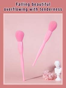 10pcs Synthetic Hair Makeup Brush Set For Face And Eyes, Including Eyeshadow Blending Brushes,Brush Set,Makeup Brush Kit,Make Up Brush Set,Make Up Set Complete,Makeup Brush Set,Complete Makeup Kit,Brush Kit,Brushes Makeup Set,Makeup Gift Set - Pink - View 4