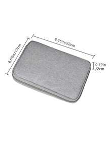 極簡風格數據綫收納袋 - 灰色 - 查看 3