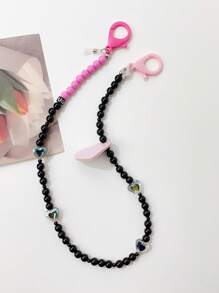 愛心裝飾口罩鏈 - 彩色 - 查看 1