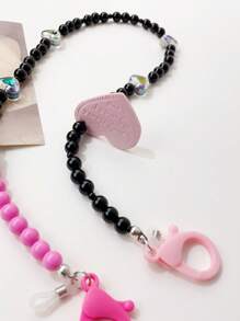 愛心裝飾口罩鏈 - 彩色 - 查看 7