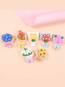 10 cái/bộ Phụ Kiện Trang Sức Hoa Tự Làm - Nhiều màu - Xem 3